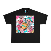 Black hospital nurse coffee cups with leopard seamless pattern bbs Urban Heavy Tee - BundleAndBundleShop