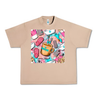 Burro hospital nurse coffee cups with leopard seamless pattern bbs Urban Heavy Tee - BundleAndBundleShop