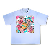 Grape Ice hospital nurse coffee cups with leopard seamless pattern bbs Urban Heavy Tee - BundleAndBundleShop