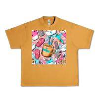Peanut Butter hospital nurse coffee cups with leopard seamless pattern bbs Urban Heavy Tee - BundleAndBundleShop