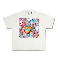 Pistachio hospital nurse coffee cups with leopard seamless pattern bbs Urban Heavy Tee - BundleAndBundleShop