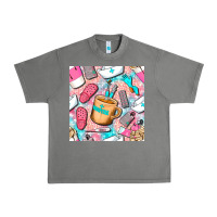 Hospital Nurse Coffee Cups With Leopard Seamless Pattern Bbs Urban Heavy Tee | Teevron