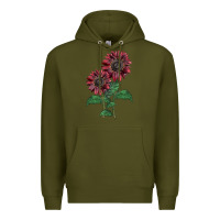 Army Green 2 Chocolate sunflower Premium Hoodie - LillyAllenDesigns