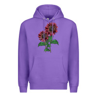 Purple 2 Chocolate sunflower Premium Hoodie - LillyAllenDesigns