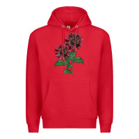Red 2 Chocolate sunflower Premium Hoodie - LillyAllenDesigns