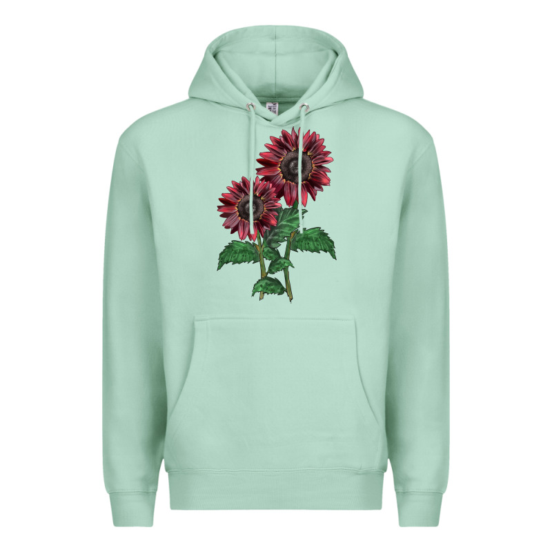 2 Chocolate Sunflower Premium Hoodie by LillyAllenDesigns | Teevron