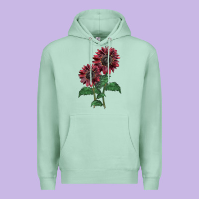 2 Chocolate Sunflower Premium Hoodie Designed By Lillyallendesigns