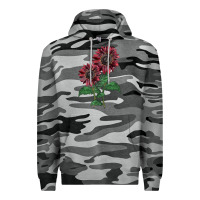 Slate Camo 2 Chocolate sunflower Premium Hoodie - LillyAllenDesigns