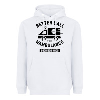 White wambulance Heavyweight Hoodie - artisFamous
