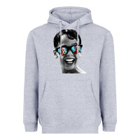 Heather Grey squints Heavyweight Hoodie - artisFamous