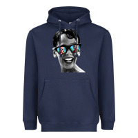 Navy squints Heavyweight Hoodie - artisFamous
