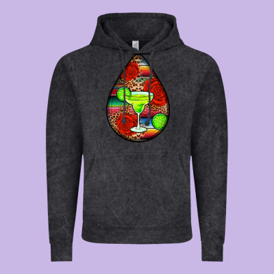 Mexican Teardrop  4 Vintage Hoodie Designed By Bundleandbundleshop