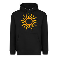 Black tribal sun Heavyweight Hoodie - artisFamous