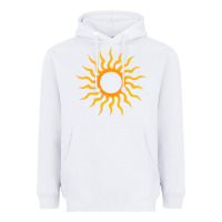 White tribal sun Heavyweight Hoodie - artisFamous