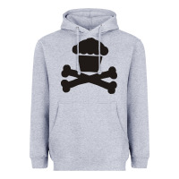 Heather Grey johnny cupcakes funny skull Heavyweight Hoodie - artisFamous