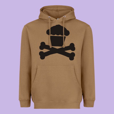 Johnny Cupcakes Funny Skull Heavyweight Hoodie Designed By Artisfamous