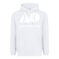 White Australian Open Heavyweight Hoodie - artisFamous