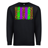 Black mardi gras brush stoke Premium Sweatshirt - JahusDesignShop
