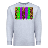 Heather Grey mardi gras brush stoke Premium Sweatshirt - JahusDesignShop