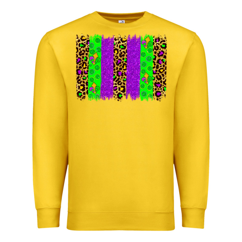 Mardi Gras Brush Stoke Premium Sweatshirt by JahusDesignShop | Teevron