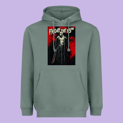 Friday The 13th Jason Drip Heavyweight Hoodie Designed By Artisfamous