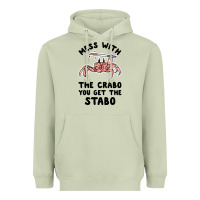 Matcha mess with the crabo you get the stabo Heavyweight Hoodie - artisFamous