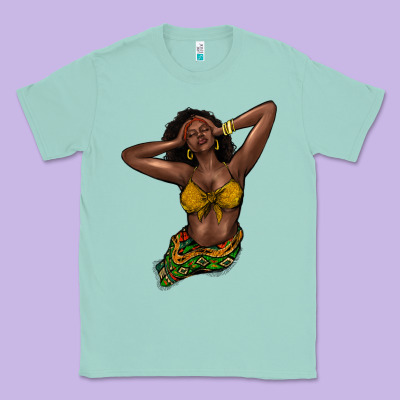 Black Woman Classic Tee Designed By Howdyjamesfarm