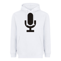 White microphone funny music Heavyweight Hoodie - artisFamous