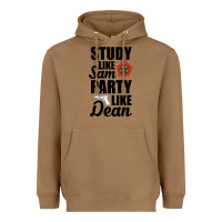 Toasted Coconut study like sam party like dean Heavyweight Hoodie - artisFamous