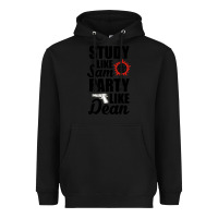 Black study like sam party like dean Heavyweight Hoodie - artisFamous