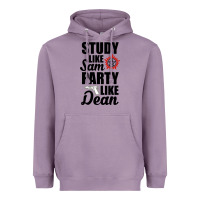 Lavender study like sam party like dean Heavyweight Hoodie - artisFamous