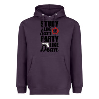 Plum study like sam party like dean Heavyweight Hoodie - artisFamous