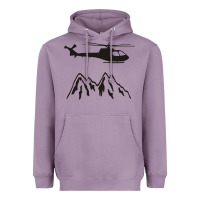 Lavender mountain rescue helicopter funny Heavyweight Hoodie - artisFamous