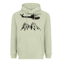 Matcha mountain rescue helicopter funny Heavyweight Hoodie - artisFamous