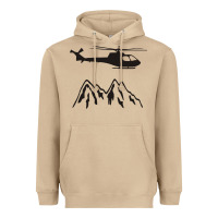 Mushroom mountain rescue helicopter funny Heavyweight Hoodie - artisFamous