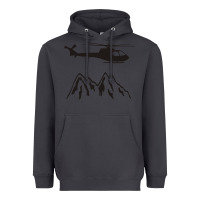 Smoke mountain rescue helicopter funny Heavyweight Hoodie - artisFamous