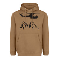 Toasted Coconut mountain rescue helicopter funny Heavyweight Hoodie - artisFamous