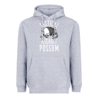 Heather Grey tactical assault possum Heavyweight Hoodie - artisFamous