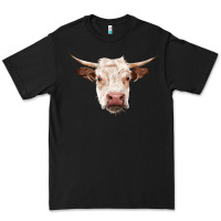 Black hereford cow head Premium Tee - RanaPortraitStore