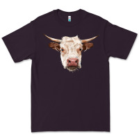 Plum hereford cow head Premium Tee - RanaPortraitStore