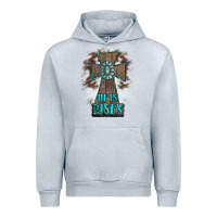 Heather Grey cross1 Urban Hoodie - RanaPortraitStore