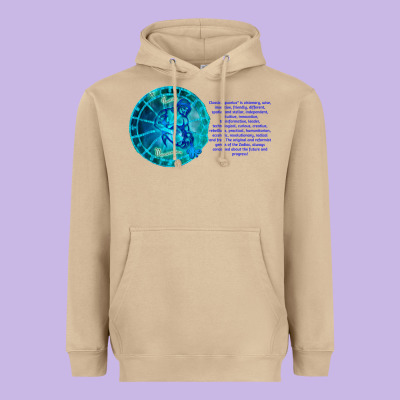 Aquarius Sign Zodiac Astrology Horoscope T-shirt Heavyweight Hoodie Designed By Artisfamous