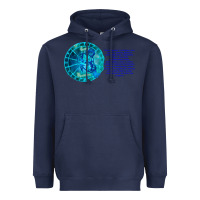 Navy Aquarius Sign Zodiac Astrology Horoscope T-shirt Heavyweight Hoodie - artisFamous
