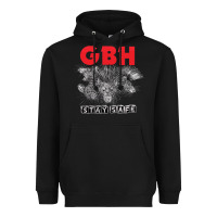 Black Charged G.B.H Heavyweight Hoodie - artisFamous