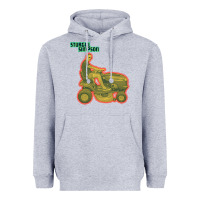 Heather Grey Sturgill Simpson Tractor Heavyweight Hoodie - artisFamous