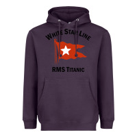 Plum white star line (1) Heavyweight Hoodie - artisFamous