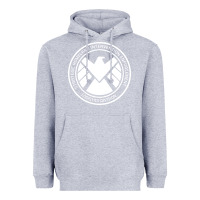 Heather Grey agents of shield Heavyweight Hoodie - artisFamous