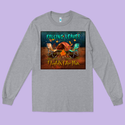 Falling Leaves And Nights Like This Mouse Pad Long Sleeve Tee Designed By Bundleandbundleshop