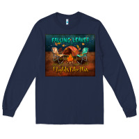 Navy falling leaves and nights like this mouse pad Long Sleeve Tee - BundleAndBundleShop