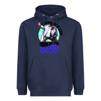 Navy chris farley   matt foley nostalgia Heavyweight Hoodie - artisFamous